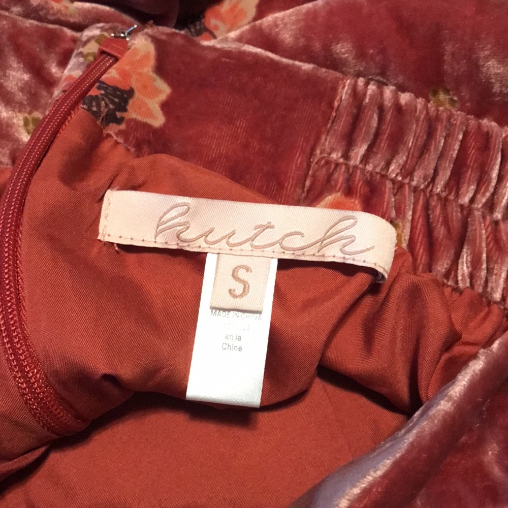 NWOT Anthropologie size small Hutch floral burnout velvet trousers - Picture 9 of 10